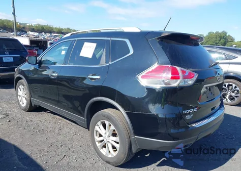2015 Nissan Rogue Sv из США, поврежденный, VIN KNMAT2MV6FP587575